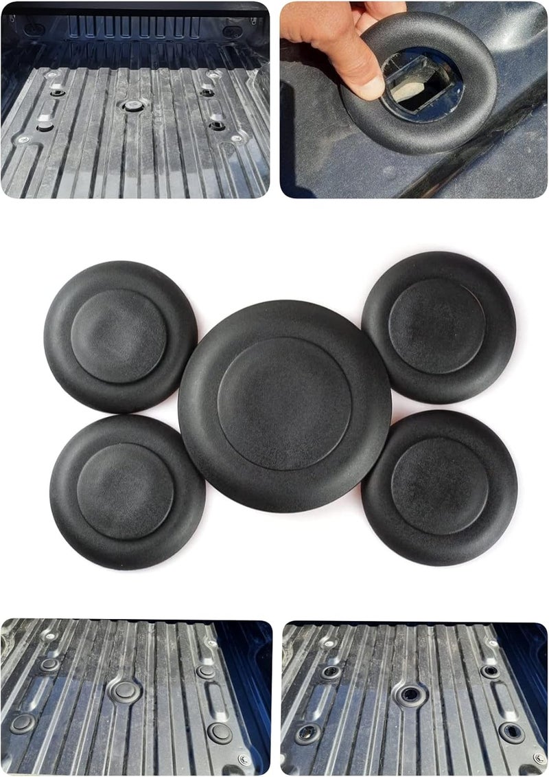 YHB 5TH Wheel Trailer Hitch Hardware Kit fit for 2011-2023 Ford Super Duty F-250, F-350, F-450 and F-550 Trucks - Fifth Wheel Hitch Puck Cover Plug Trim Ring Kit - Image 2